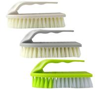 Roellgs Juego de 3 cepillos para fregar - Cepillos de limpieza resistentes para suelo, ducha y fregadero para baño, cocina y bañera