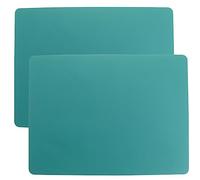 Roellgs Paquete de 2 manteles individuales de silicona, tapete para hornear, protector de mesa multiusos, antiadherente y antideslizante, resistente al calor (verde)