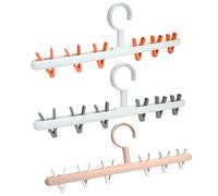 Roellgs Paquete de 3 perchas para secadora de calcetines, perchas de goteo portátiles, calcetines secos, toallas, ropa de bebé, ropa interior, guantes, sujetadores delicados