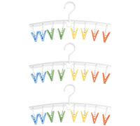 Roellgs Paquete de 3 secadores de calcetines, estante giratorio de secado de calcetines, estante de lavandería para calcetines, ropa interior, ropa de bebé y sombreros