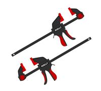 ROELLY 2-Piezas Sargentos de Barra, Sargentos Carpintero, Alcance de 200 mm, Rango de Estiramiento de 400 mm, Fuerza de Sujeción de 71 kg, La Producción de Madera