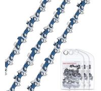 ROELLY Cadena Motosierra 3 × 25 cm, Cadena Sierra Electrica LP de 3/8 ", Cadena de Juego Bajo 40TG de 1,1 mm, Chainsaw Chain,Compatible con Einhell GE-LC 18/25 Li, Makita DUC254Z, Oregon, Etc.