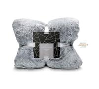 Römer Wellness Luxury Fur Feeling - Manta (150 x 200 cm, 530 g/m², Aspecto de Doble Cara, Lujo para Todos los sentidos: antiestático, Lado Falso Que Recuerda a la Piel de Conejo, Oeko-Tex 100)
