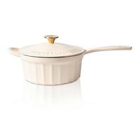 Römertopf - Cacerola con tapa de hierro fundido con tapa de 22 cm - Cacerola con revestimiento esmaltado para todo tipo de fuegos, incluida inducción, apta para horno a 250 °C, para salsas risotto