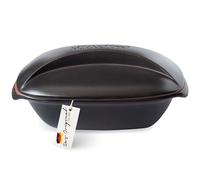 Römertopf CULINARIO - Cazuela de cerámica con tapa para 4 personas, 3 L, para guisar, asar y cocer al vapor, apta para horno y lavavajillas, negro