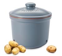 Römertopf Maxi Plus - Olla para patatas de cerámica, Ø 26 cm, recipiente transpirable para conservar las patatas frescas más tiempo, azul y gris