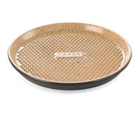 Römertopf Plancha de grill de cerámica Ø 31,5, barbacoa y horno, negro | Cerámica, Ø 31,5 x 3,2 cm, relieve de parrilla para marcar los alimentos, gas, carbón, eléctrica y horno, lavado a mano