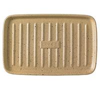 Römertopf Plancha de grill de cerámica 33, barbacoa y horno, negro | Cerámica, 33 x 32 x 3,5 cm, relieve de parrilla para marcar los alimentos, gas, carbón, eléctrica y horno