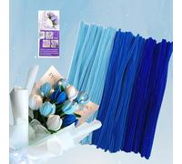 ROEOWENE 300pcs Alambre de Chenilla Manualidades 30cm para Hacer Flores