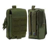 ROEOWENE Bolsa Tactica Molle Pouch Tactical Molle Bolsillo Tactico Bolsa de Cintura Militar Riñonera Tactica Hombre Funda Movil Cinturon Bolso Cintura Pequeño Funda Táctica para Teléfono,Verde Militar