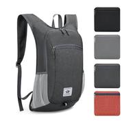 ROEOWENE Pequeña Mochila de Senderismo Mujer Hombre 15L Mochila Plegable Ultraligera Mochilas de Marcha Mochilas Excursiones Mochila de Escalada Mochila de Viaje para Deportes,Acampadas-Gris oscuro