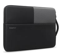 ROEPHY Funda Impermeable para Portátil de 16 Pulgadas, para DELL/HP Pavilion Envy/Lenovo ThinkPad IdeaPad/ASUS Vivobook/MacBook Pro 16 M3 M2 M1 / Acer, Negro