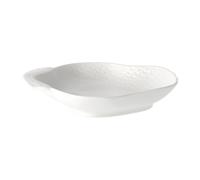 Rörstrand Plato conchas Swedish Grace 18x16 cm Snö (blanco)