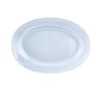 Rörstrand Plato ovalado Swedish Grace. 32 cm hielo (azul claro)