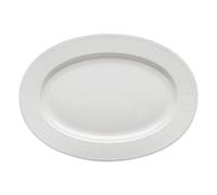 Rörstrand Swedish Grace 1011851 - Plato ovalado (porcelana, apto para lavavajillas, diámetro: 32 cm), color blanco