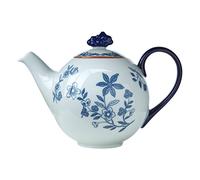 Rörstrand Tetera de porcelana de la colección Ostindia, color blanco y azul, 1,2 L, 1012342
