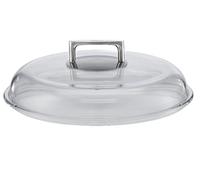 Rösle Borosilikat Glasdeckel 32 cm Tapa de Cristal, Plata Transparente