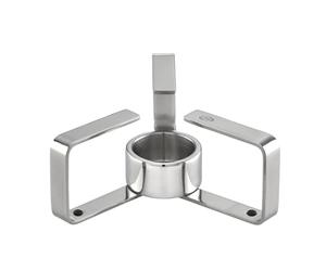 RÖSLE Calentador de Té con Patas de Goma Antideslizantes, Acero Inoxidable 18/10, para Velas de Té Estándar, Plegable, Apto para Lavavajillas, Plateado