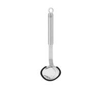 Rösle Cuchara para Salsa de Silicona, Borde de Silicona y Mango Redondo, Acero Inoxidable 18/10, Apta para lavavajillas, 27 x 8,5 x 5 cm