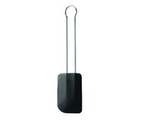 RÖSLE Espátula de Masa, Rasqueta de Masa como Ayuda para Hornear y Cocinar, Silicona Resistente, 32 cm, Negro, Acero Inoxidable 18/10, -30 a +200 Grados Celsius, Apto para Lavavajillas