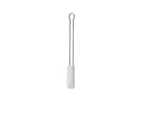 RÖSLE Espátula de Masa, Rasqueta de Masa de como Ayuda para Hornear y Cocinar, Silicona Resistente, 26 cm, Blanco, Estrecha, Acero Inoxidable 18/10, -30 a +200 Grados Celsius, Apta para Lavavajillas