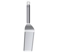 RÖSLE Espátula de plancha estrecha, con esquinas redondeadas, para dar la vuelta a carne y verduras, acero inoxidable 18/10, apta para lavavajillas