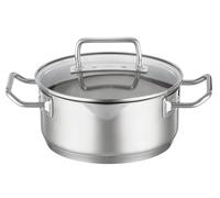 RÖSLE EXPERTISO - Olla, olla universal de acero inoxidable 18/10, 20 cm, tapa de cristal, escala interna, apta para inducción, apta para lavavajillas