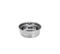 RÖSLE FLEXX 2GO - Fiambrera redonda de acero inoxidable, 0,4 L, apta para microondas y horno hasta 150 °C, apta para lavavajillas, color plateado