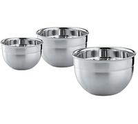 RÖSLE - Juego de 3 boles, boles de acero inoxidable para preparar y almacenar alimentos, acero inoxidable 18/10, apto para el lavavajillas