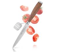 RÖSLE Masterclass Cuchillo universal con filo dentado, cuchillo de cocina para uso universal. Fabricado en Solingen con hoja de acero especial y madera de nogal