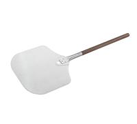 RÖSLE Pala de pizza, cortador de pizza de alta calidad para insertar y extraer pizza, acero inoxidable 18/10, mango de nogal, 305 x 32 x 908, marrón/plata