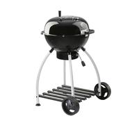 RÖSLE parrilla de carbón No.1 Sport F50, parrilla de carbón con suministro de aire ajustable, bisagra de tapa, termómetro de tapa, repisa estable, superficie de asado y zona de asado grandes