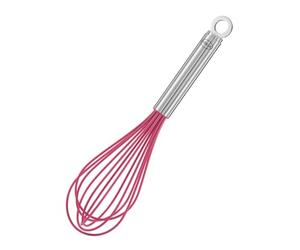 RÖSLE Pink Charity Edition Batidora de mano, Acero Inoxidable 18/10, Silicona Rosa, Resistente a Temperaturas de hasta 220 Grados Celsius, Apta para el Lavavajillas, longitud 27 cm