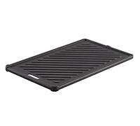 RÖSLE Placa grill VIDERO G2-P, hierro fundido reversible para carne y piezas pequeñas, marca grill, color negro