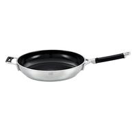 RÖSLE Sartén SILENCE PRO CeraPlus, antiadherente y robusta - Ø 32 cm, resistente al calor hasta 260 °C, revestimiento cerámico, plata, acero inoxidable 18/10, apta para lavavajillas