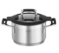 RÖSLE SILENCE PRO - Olla universal de acero inoxidable 18/10, 16 cm, tapa de cristal, escala interior, apta para inducción, apta para lavavajillas