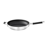 RÖSLE SILENCE PRO Sartén con revestimiento antiadherente de ProResist, mango de silicona, 32 cm, acero inoxidable 18/10, apta para inducción y lavavajillas