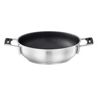 RÖSLE SILENCE PRO Sartén de Servicio, Cacerola con Revestimiento Antiadherente ProResist resistente a los arañazos, 24 cm, Acero Inoxidable 18/10, Apta para Inducción y para Lavavajillas, plateado
