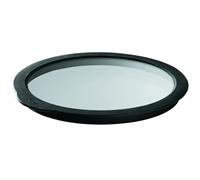 RÖSLE - Tapa hermética, tapa de cristal con borde de silicona para cerrar cuencos y ollas, apta para el lavavajillas, 24 cm de diámetro