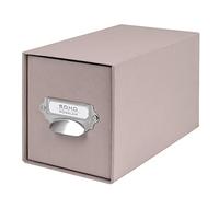 Rössler Papier 1327452490 - S.O.H.O. Cajón para CD, con etiqueta inscribible y tirador, Topo, 1 unidad