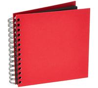 Rössler 1329452365 Soho - Álbum de fotos con espiral (180 x 180.mm, 60 hojas), color rojo