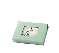 Rössler - Caja para fotos de 13 x 18 cm con tapa en color menta | Caja de almacenamiento para fotos, recuerdos, postales y documentos pequeños