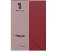 Rössler coloretti sobres, 80 g/m², c6, 5 unidades), color rojo