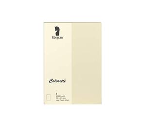Rössler Coloretti - Tarjetas (220 g/m2, B6 hd, 5 unidades), color beige