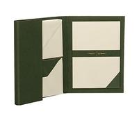 Rössler Papier 1026831008 - Paper Royal - Bloc de cartas DIN A5/C6, 15/15, verde/chamois acanalado