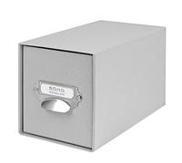 Rössler Papier 1327452170 - S.O.H.O. Cajonera para CD, con etiqueta inscribible y asa, piedra, 1 unidad