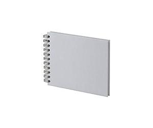 Rössler Papier 1329452171 - S.O.H.O. Álbum de fotos Wire-O 195 x 145 mm, 40 páginas blanco hueso, Piedra, 1 unidad