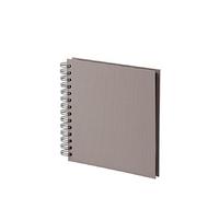 Rössler Papier 1329452495 - S.O.H.O. Álbum de fotos Wire-O 180 x 180 mm, 60 páginas negras, taupe, 1 unidad