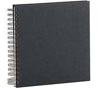 Rössler Papier 1329452706 - S.O.H.O. Álbum de fotos Wire-O 230 x 230 mm, 60 páginas en blanco roto, negro, 1 unidad