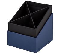 Rössler Papier 1331452900 - S.O.H.O. Estuche, 86 x 86 x 100 mm, Azul marino, 1 unidad
